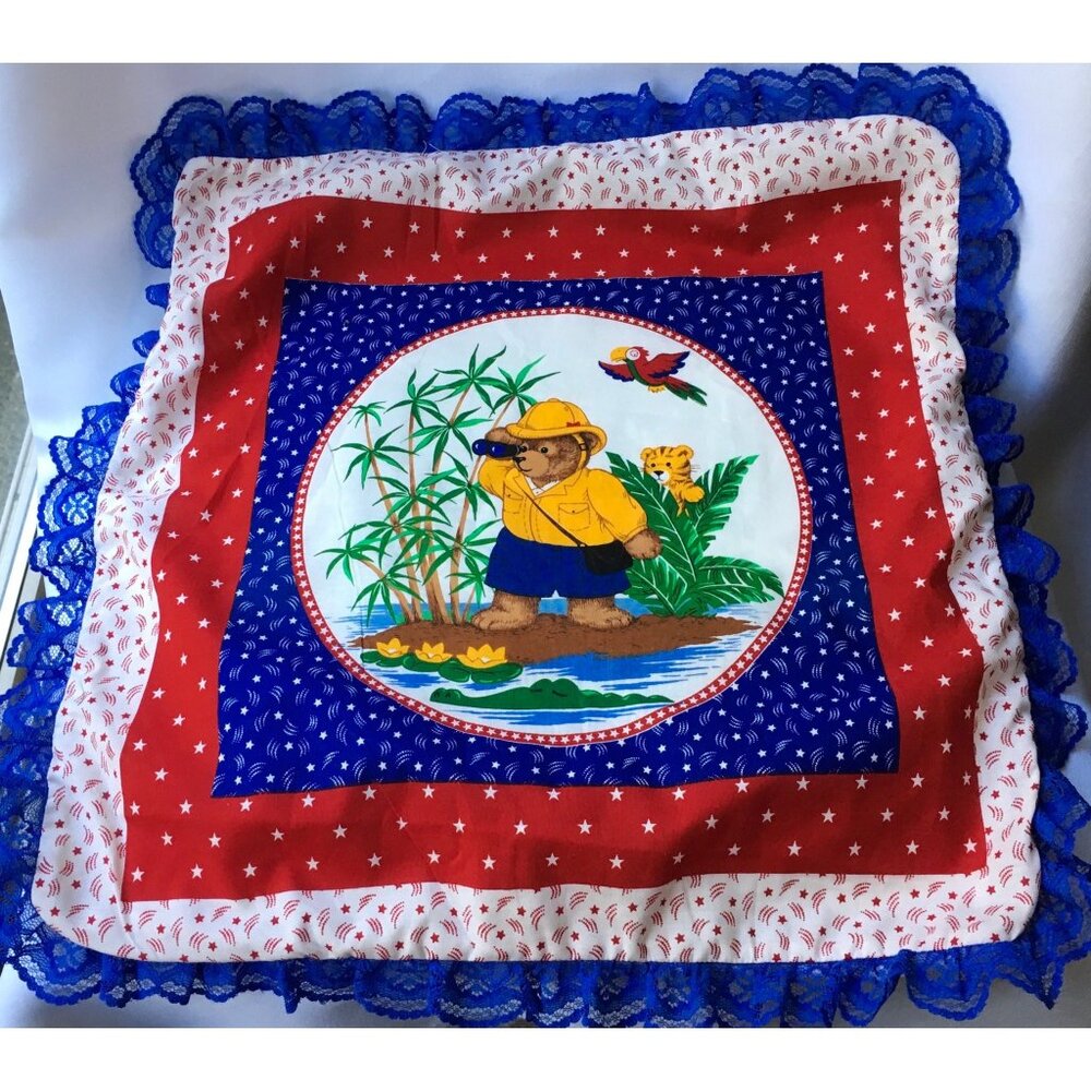 Paddington Bear Decorative Pillow Case Cover Paddington on Safari Exploring